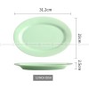 Nordic Ceramic Dinnerware Oval Plate Porcelain Colors Dishes 12"