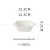 Ceramic Binaural Baking Platter Macaron Microwave Oven Baking Bowl