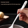 304 Stainless Steel Soup Spoon Deeper Long Spoon Mirror Polishing