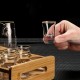 White Spirit Glass and Dispenser Set Crystal Baijiu Glass Set With 3-Layer Rack