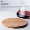 Crystal Glass Wine Decanter Balance Tumbler with Wooden Base Decanter