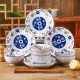 Japanese Vertical Pattern Ceramic Dinnerware Collection - Set of 18 Pieces