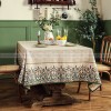 Cutillo Tablecloth Cotton Linen Table Cloth Waterproof Desk Cover