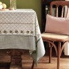 Hoopoe Tablecloth Vintage Tablecloth Thickened Spun Linen Table Cover