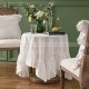 Anernou Tablecloth Minimalist White Lace Embroidered Tablecloth