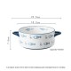 Ceramic Household Binaural Bowl Cute Large Soup Pot With Cover