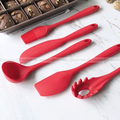 Versatile Silicone Kitchen Utensils Set - 5-Piece Cake Cream Spatula and Batter Mixer Knife Set Versatile Silicone Kitchen Utensils Set - 5-Piece Cake Cream Spatula and Batter Mixer Knife Set