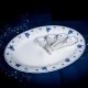 Love Of Crystal Tableware Blue and White Ceramic Dinnerware Set 46 Pcs
