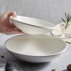 Nordic Ceramic Underglaze Dinnerware Weiss Series White Trumpet Bowl