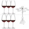 U-shaped Crystal Glass Decanter Set Bordeaux Stemware One-time Molding Wine Glass