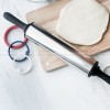 Stainless Steel Adjustable Thickness Rolling Pin for Precision Baking - 11 Inches