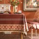 Funhua Tablecloth Desk Cover Red Velvet Plaid Dining Table Cloth