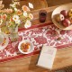 Janissa Table Runner New Year Decoration Christmas Red Table Cover