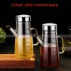 High Borosilicate Glass Oil Pot Seasoning Bottle Soy Sauce Bottle