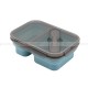 Silicone Compartments Lunch Box Foldable Portable Crisper Sealed Box