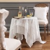 Seligeman Tablecloth Lace White Desk Cloth Cotton Fabrics Table Cover