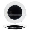 Mocaa Stone Series Black-white Dinnerware Ceramic Plate Shallow Plate