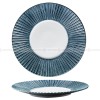 Carll Solar Series Dinnerware Collection Ceramic Blue/White Plate