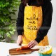 Cotton and Linen Cooking Apron Water/Oil Proof Baking Apron One Size