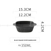 Ceramic Binaural Baking Platter Macaron Microwave Oven Baking Bowl