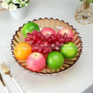 Contemporary High-Foot Crystal Glass Fruit Bowl for a Stylish Table Display Contemporary High-Foot Crystal Glass Fruit Bowl for a Stylish Table Display