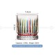 Contrast Color Stripe Glass Cups Painted Water Cup Whiskey Glass