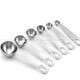 Baking Scale Measure Spoon Stainless Steel Round Measuring Spoon 6 Pcs