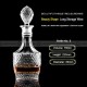 Sealed Crystal Glass Wine Bottle Beautiful Shape Liquor Storage Bottle