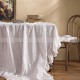 Lucerne Tablecloth Light Luxury Desk Cover White Lace Dining Table Cloth
