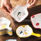 Cartoon Small Plates Ceramic Dip Cute Appetizer Dishes Dipping Dishes 3.5"