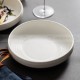 Weiss Series Dinner Ware White Drum Bowl Ceramic Salad Bowl