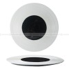 Weiss Dinnerware Collection Designer White/Black Dinner Plate