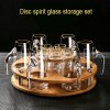 White Spirit Dispenser Set Gold-rimmed Crystal Glass Liquor Glass