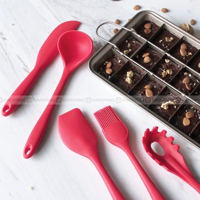 Versatile Silicone Kitchen Utensils Set - 5-Piece Cake Cream Spatula and Batter Mixer Knife Set Versatile Silicone Kitchen Utensils Set - 5-Piece Cake Cream Spatula and Batter Mixer Knife Set