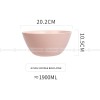 Ceramic Matte Bowl Household Fresh Deep Bowl Colors Noodle Bowl 8"