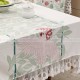 Suzdar Tablecloth Lace Stitching Edge Table Cover Waterproof Cloth