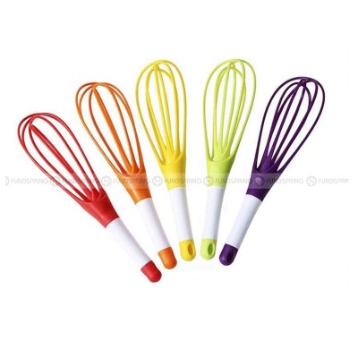 Foldable Manual Rotary Egg Beater: Essential Plastic Baking Tool Foldable Manual Rotary Egg Beater: Essential Plastic Baking Tool