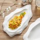 Ceramic White Plate Artistic Conception Tableware Oyster Platter