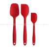 Silicone Baking Mastery: Set of 3 Cake Cream Spatulas for Precision Mixing