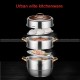 Large-capacity Pots 3-layer 304 Household Thickened Large Steamer