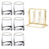 Sleek Simplicity Glass Tumblers: Set of 6 for Water, Beer, Wine, Milk, or Juice