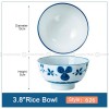 Japanese Blue and White Ceramic Bowl Underglazed Bowl 3.8'' Set of 4