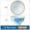 Japanese Blue and White Ceramic Bowl Underglazed Bowl 3.8'' Set of 4