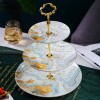 Bone China Multi-layer Dessert Plate Stand Rack Fruit Plate