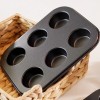 6 Cups Mini Muffin Cake Mold Baking Pan Non-Stick Baking Mold