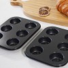 6 Cups Mini Muffin Cake Mold Baking Pan Non-Stick Baking Mold