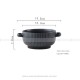 Nordic Double-Handle Soup Bowl Ceramic Tableware Soup Pot Large Bowl