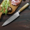 ZenChef: Japanese Chef's Knife with Natural Zebra Wood Grain Handle