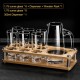 Crystal Liquor Spirit Glass Set with Scale Chinese Baijiu Glass Set