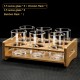 Crystal Liquor Spirit Glass Set with Scale Chinese Baijiu Glass Set